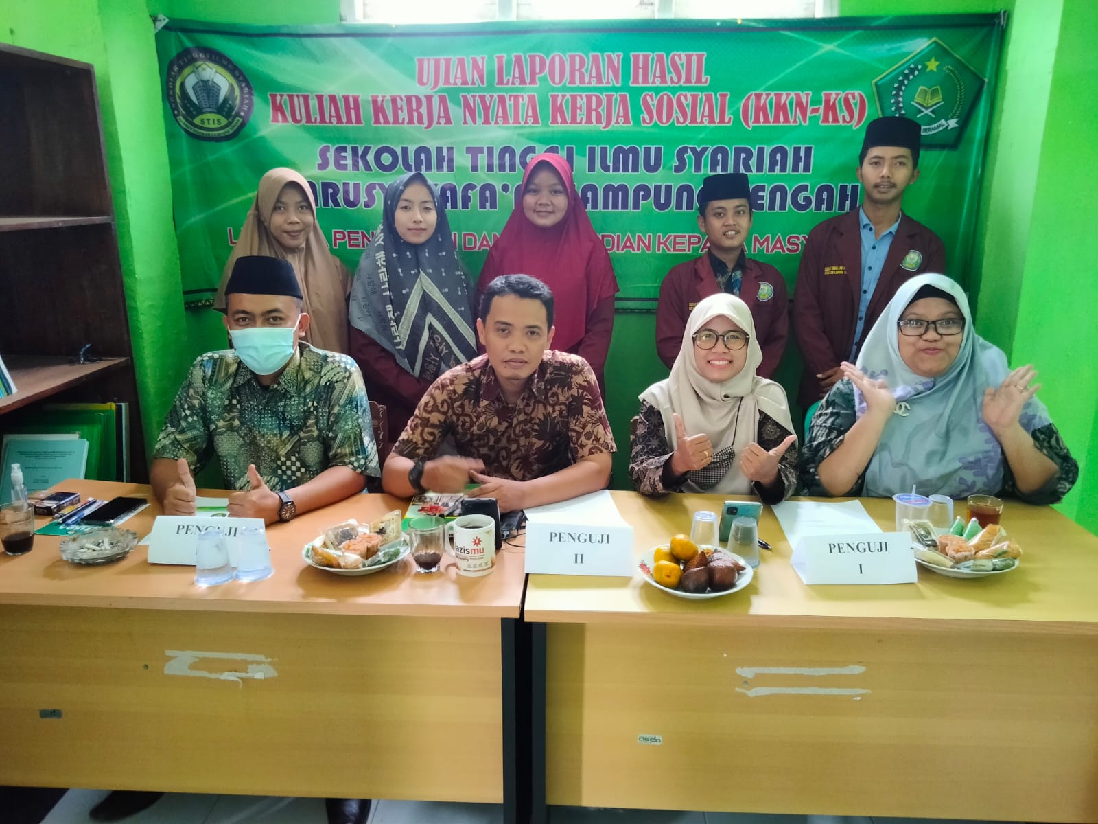 Ujian Laporan Hasil KKN-KS STIS Darusy Syafa'ah 2021